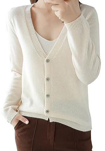 TDEOK Bolero - Cárdigan de punto festivo para mujer, fino y ligero, cuello redondo, elegante chaqueta de entretiempo con botones, chaqueta de punto de verano, cárdigan de punto festivo