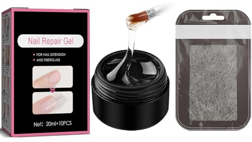 Instant Cracked Nail Gel - Nail Glue Kit for Broken Nails, Nail Strengthener and Hardener for Extensions and Sculptures - 20ml