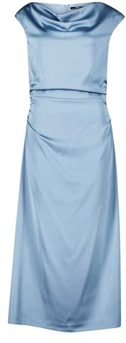 zero Damen Satinkleid mit Wasserfallausschnitt 40, Citadel