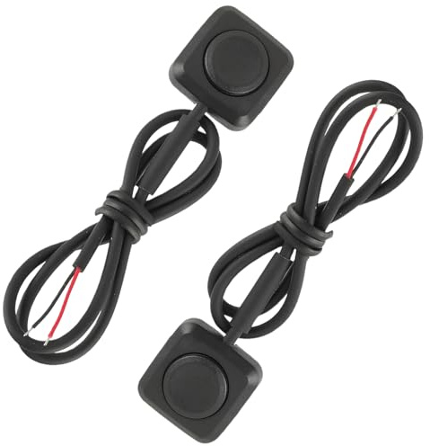 Yuiturt Lot de 2 Interrupteurs à Bouton Poussoir Momentanés, 12V/24V Interrupteurs Momentanés, Mini Interrupteurs, Montage en Surface pour Contrôle Industriel, Expériences Electroniques et Automatisme