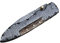 Perkin Knives Damast Klappmesser mit Ledertasche