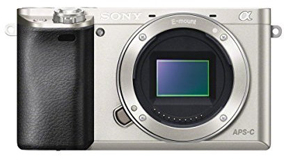 Sony ILCE-6000 Appareil Photo Numérique Hybride, Boitier Nu, Capteur APS-C, 24,3 Mpix, Autofocus Ultra-Rapide - Silver