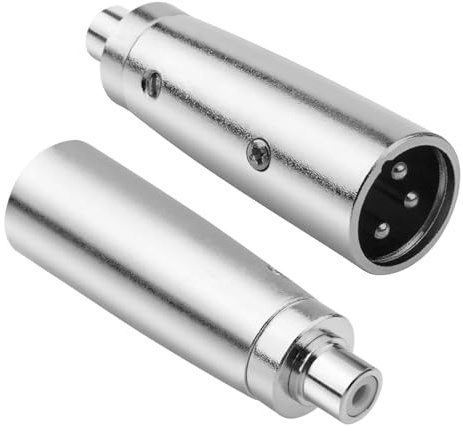 COLICOLY Female RCA to XLR Male Plug Cable Adapter, XLR to RCA Converter Audio Connector for Microphone - 2 Pack
