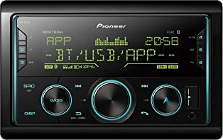 Pioneer MVH-S620BT 2-DIN receiver with Bluetooth, multi colour illumination, and Spotify