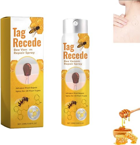 TagRecede - Spray per trattamento contro le verruche, 2024 Best Tag Recede Bee Venom, 20 ml (1 pezzo)