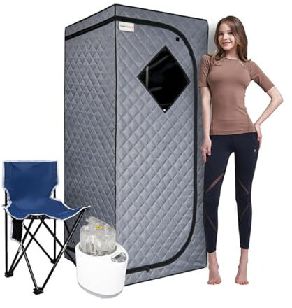 Manta de sauna infrarroja Sauna portátil for tienda de Sauna de doméstica, tienda de campaña con calentador de Sauna Personal, control remoto de silla incluido for Sauna doméstica para la relajación e