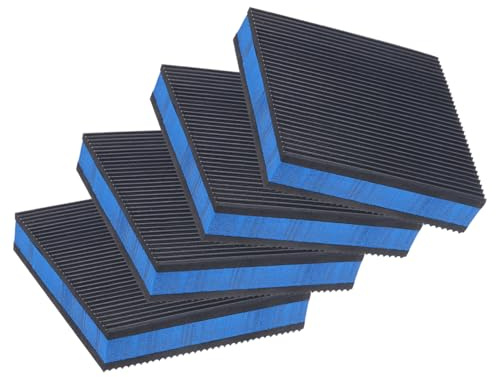 PATIKIL 4Pcs 4x4x7/8 in Rubber Anti Vibration Pads for HVAC Washer and Dry | Heavy EVA Center,Isolation Mats,Air Compressor Rubber Feet,for Air Conditioner