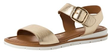 Tamaris Sandales plates pour femme, métal, 38 EU