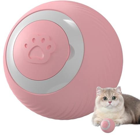 Palla interattiva per gatti, con luci colorate, giocattolo interattivo per gatti, giocattoli intelligenti per gatti, a rotolamento rapido