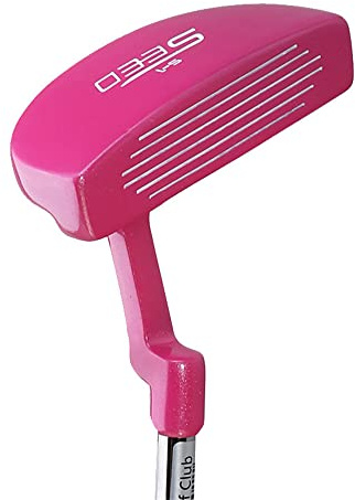 Junior Golf Blade Putter for Kids Outdoor Sports, Fits 3-12 Year Old Boys and Girls, Golf Push Rod for School (Pink,for age 3-5)