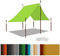 Sun Shade Sail Waterproof Square 75 x 300 cm Wetterschutz Sonnenschutz Schattenspender Garten inkl Befestigungsseile für Garten Terrasse Camping Outdoor, Zart Grün