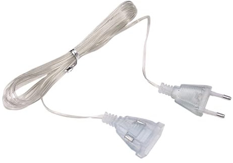 Verlängerung des Stromkabels – dünnes Kunststoffkabel, Netzkabel, Energieverlängerung | unsichtbare 10 m Lange Linie mit flachem Design für eine diskrete Verwendung, Verlängerung