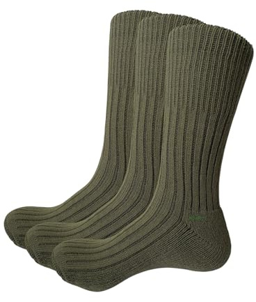 QZ FASHION Lot de 3 paires de chaussettes militaires style militaire pour randonnée, randonnée, randonnée, randonnée et randonnée