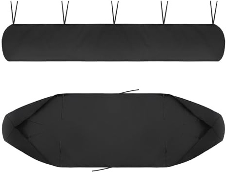 Auvent de Jardin, Housse Store Banne d'extérieur 420D Oxford Bâche 2M-8M étanche abri Solaire Anti-poussière UV Contre la Neige et la Pluie Hiver Protection, Canopy Shelter Terrasse Cour (Noir, 5M)