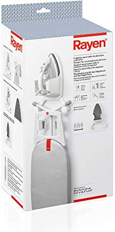 Rayen | Colgador para Tabla de Planchar y Plancha | con Aislante de Calor | Universal | Medidas: 43 X 31,3 X 15 Cm, Blanco