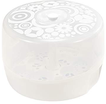 Difrax Flaschen Sterilisator Baby, Microwellen Sterilisator tötet 99,9% der Bakterien in Minuten ab, Sterilisation von Flaschen und Saugern