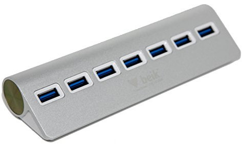 Beik HYD-9030H - USB 3.0 Hub mit 7 Ports / Anschlüssen, Aluminium, PC/Android|USB Stick|USB Stick