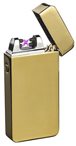 Briquet électronique USB à double arc électrique - Doré [Pearl]