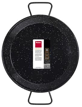 Metaltex - Paellera Acciaio Smaltato 6 Razioni 34 cm