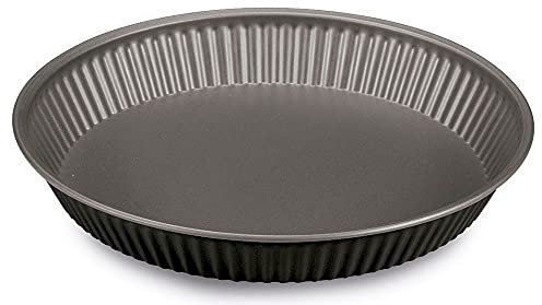 Guardini, Moule à tarte Ø 30 cm, Acier avec revêtement antiadhésif, Noir et Gris, Fabriqué en Italie, ligne Happy Hour