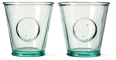 Re-Generation Glassware Trinkgläser, 22 cl, 100% recyceltes Glas, 2 Stück