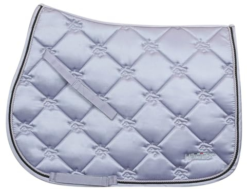 Horses Silla de salto modelo Edwina, suave y resistente, indispensable para proteger al caballo de traumas y choques excesivos, Sobrio y elegante (COB, lila)