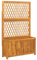 vidaXL Fioriera con Traliccio 100x32x165 cm Legno Massello di Acacia, fioriera con Traliccio, fioriera da Esterno, fioriera da Balcone