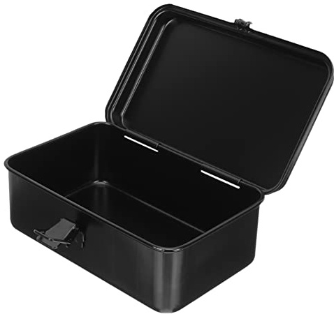 KONTONTY Piccola cassetta degli attrezzi portatile con chiusura organizer per cacciaviti e piccole parti per casa, garage e auto, robusta conservazione in lamiera