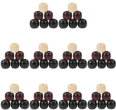 PAMINGONO 60pcs Dreadlocks Hair Accessories DIY Beads Large Hole for Crafts Threader Hair Jewelry Bracelets and Dreadlock Styles
