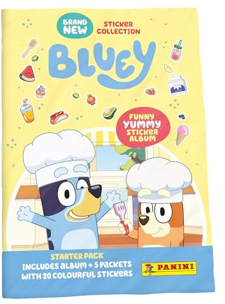Panini Bluey Funny Yummy Sticker Collection - Starter Pack