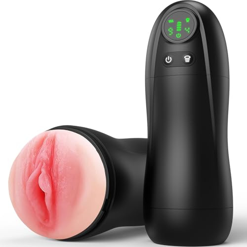 Masturbatore Uomo Sex Toys con 9 Vibrazione e 4 Aspirazione, Masturvatore Per Uomo Realista Vibratoreper Sextoysys Uomo,Toys Sessuali per Uomini Masturbazione Maschile