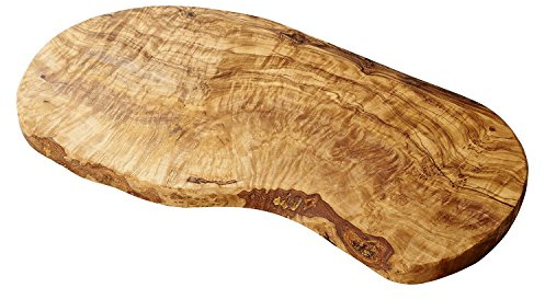 Naturally Med - Olive Wood Cutting Board/Cheese Board - 14 inch. Olive wood board for cheese, cutting, kitchen, charcuterie. Handcrafted, artisan product.
