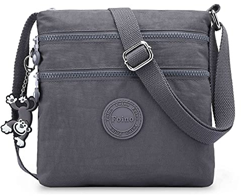 Foino Borsa Tracolla Donna Borse a Spalla Moda Sacchetto Scuola Borsa Sportiva Borsello Studenti Borsetta Vintage Tasca Leggero Borse da Viaggio per Sport Messenger Bag