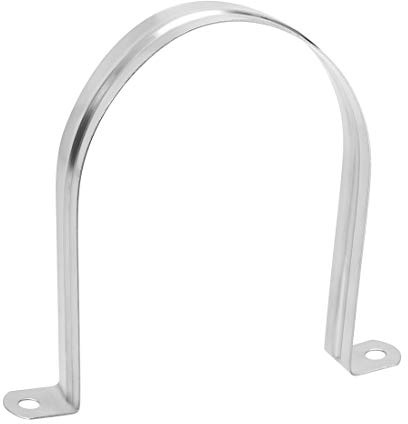 sourcing map 1 styck 100 mm styvt rörband 304 rostfritt stål 2-hålsklämmor