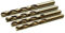 5 Stück Ø 12,0 mm HSS Co 5% Cobalt Spiralbohrer/Metallbohrer DIN 338 - Bohrer/Stahlbohrer 135° Spitzenwinkel und Kreuzanschliff