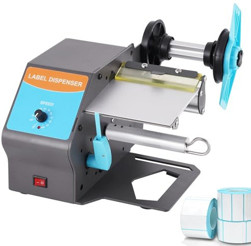 YUCHENGTECH Dispensador Automático Etiquetas Compatible con Etiquetas Transparentes Dispensador de Etiquetas 10 Pulgadas Ancho 5-120 mm Longitud ＞5mm para Etiquetas Transparentes/Autoadhesivas/PET