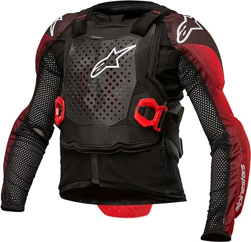 Alpinestars Bionic Tech Giacca Youth Protector, nero/rosso, L/XL