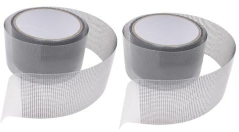 Angoily 2rolls Cost Saving Window Screen Repair Self-adhesive Mesh Tape Screen Door Patch Kit