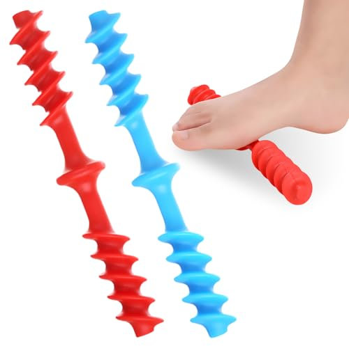 2 Stück Fußmassageroller, Fußrolle Massagegerät, Roller für Hand Fuss, zur Linderung Von Plantarfasziitis, Fußgewölbeschmerzen, Myofaszialem Schmerzen