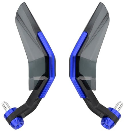 MOCNT Protège-mains de Guidon de Moto 7/8 Pouces Protecteurs de mains Coupe-vent pour Guidon de moto 22mm Protecteur de Guidon Déflecteur de Vent Bouclier Main Guidon Bleu