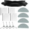 Piezas de repuesto para Hoover HG4 para Hydro, para Hoover HG4 para Hydro Pro, accesorios de piezas de repuesto para aspiradora robótica, incluye 4 filtro, 4 cepillos laterales, 1 cepillo principal, 4