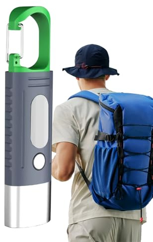 Keychain Flashlight - 4 Lighting Modes Pocket Torch | Rechargeable LED Flashlights, Automatic Hanging Torches for Hiking, Tent, Backyard, Camping, Purse, Travel, Power Outages, Situations
