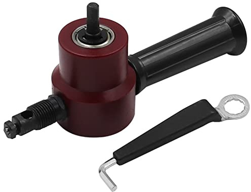 Tijeras de lana, Cortador de chapa de Metal, herramienta de corte de mordedor de hierro de doble cabeza, accesorio de taladro eléctrico, placa de modificación, punzón, tijeras ajustables(Set B)
