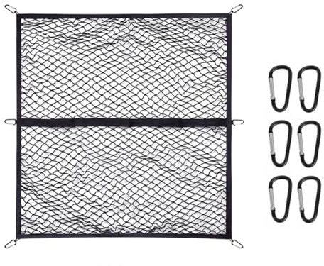 Emiif Rete da carico resistente per camion, auto, SUV, rimorchi e barche, 120 x 120 cm