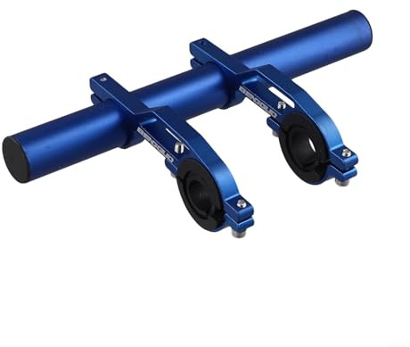 Extension de guidon de vélo en alliage d'aluminium avec entretoise conçue pour monter en toute sécurité les accessoires sur les guidons de 31, 8 mm et 25 4 mm (200 mm, bleu)