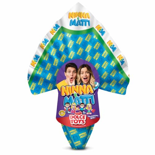 Uovo di Pasqua 250g Cioccolato al Latte con Sorpresa Ispirata a Ninna e Matti Edizione 2026 Idea Regalo per Bambini Confezione Ufficiale con Gadget e Grafica Colorata da Collezione