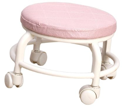 YIXANNX Silla giratoria de 360 Grados para pedicura, cómoda y Acolchada, Ideal para el hogar, la Oficina y el Gimnasio. Silla giratoria para pedicura, con Asiento para Zapatos