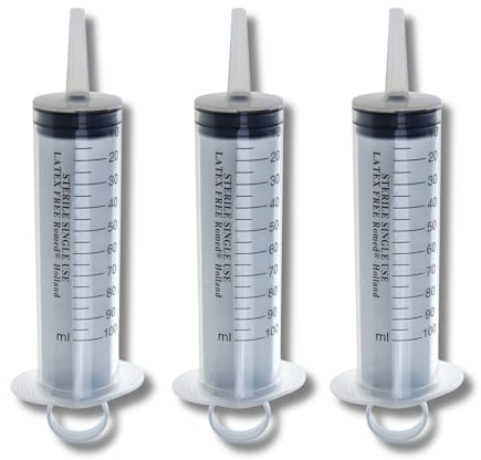 Romed Blasenspritzen steril Einmalspritzen (Menge: 3 Stück, 100 ml)