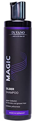 Anti-Gelbstich Shampoo wirkt zuverlässig, für blondes, blondiertes, gesträhntes Haar - (250ml) Divano Magic Silbershampoo