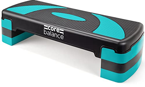 Core Balance Adjustable Exercise Step, 3 Levels, Teal